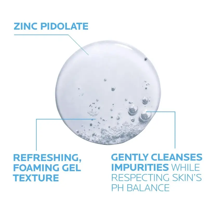 La Roche-Posay Effaclar - Limpiador de gel espumoso purificador para pieles grasas (400 ml)'s photo #2