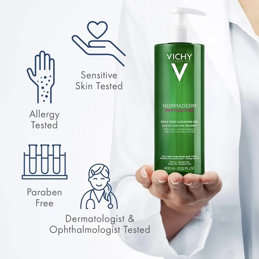 Vichy Normaderm - Limpiador facial diario para acné con ácido salicílico.'s photo #6