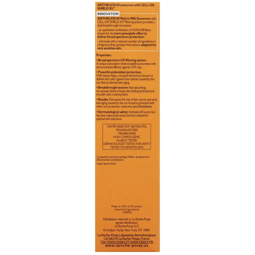 La Roche-Posay Anthelios Melt-In Milk Protector solar SPF 60, protector solar para cuerpo y cara's photo #7