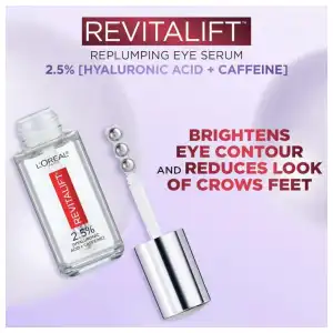 L’Oréal Paris Revitalift 2.5% Hyaluronic Acid + Caffeine Eye Serum (20 ml) miniatura 2