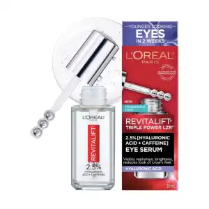 L’Oréal Paris Revitalift 2.5% Hyaluronic Acid + Caffeine Eye Serum (20 ml) miniatura 1