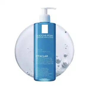 La Roche-Posay Effaclar - Limpiador de gel espumoso purificador para pieles grasas (400 ml) miniatura 1