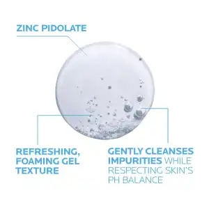 La Roche-Posay Effaclar - Limpiador de gel espumoso purificador para pieles grasas (400 ml) miniatura 3