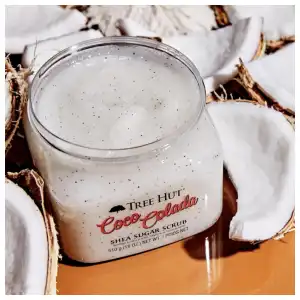 Tree Hut - Exfoliante de azúcar de karité, Coco Colada, 18 onzas miniatura 4