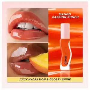 Honey Infused Hydrating Lip Oil. Color: Mango Passion Punch - Sheer Hot Coral miniatura 4