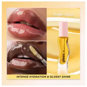Honey Infused Hydrating Lip Oil. Color: Honey Gold - clear golden glow miniatura 4