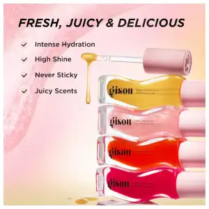 Honey Infused Hydrating Lip Oil. Color: Honey Gold - clear golden glow miniatura 6