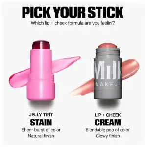 Jelly Tint Lip + Cheek Blush Stain. Color: Burst - Poppy Pink miniatura 8